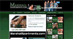 Desktop Screenshot of marshallapartments.com